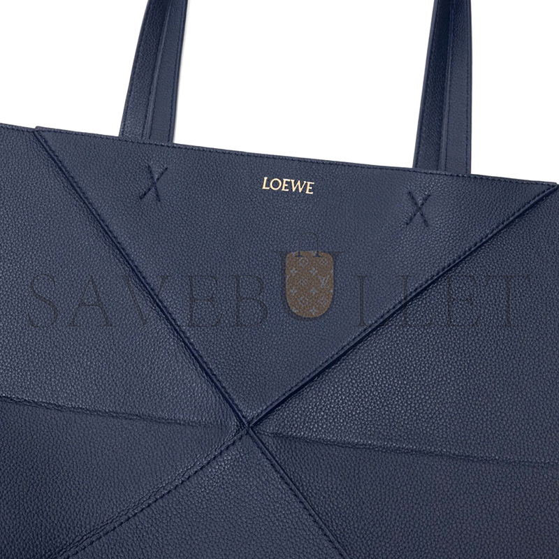LOEWE LARGE HORIZONTAL PUZZLE FOLD TOTE IN SOFT GRAINED CALFSKIN A779PTWX01 (37*33*14.5cm)